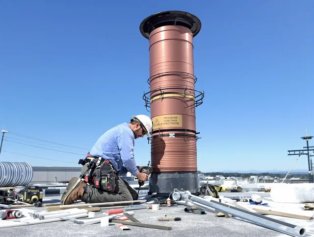 Installed chimney liner by Cape Coral Chimney Sweep in Cape Coral, FL