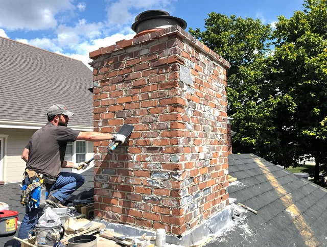 Completed chimney rebuild by Cape Coral Chimney Sweep in Cape Coral, FL