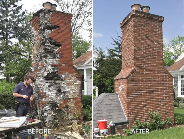 Cape Coral Chimney Sweep performing a full chimney restoration in Cape Coral, FL