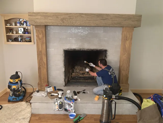 Detailed creosote removal process by Cape Coral Chimney Sweep in Cape Coral, FL