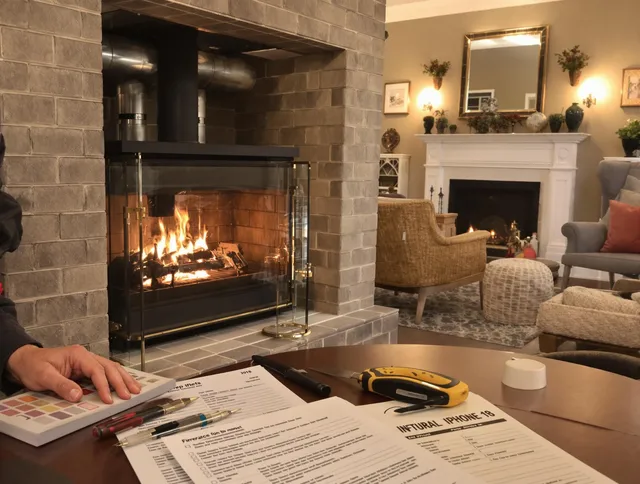 Cape Coral Chimney Sweep verifying fireplace safety measures in Cape Coral, FL