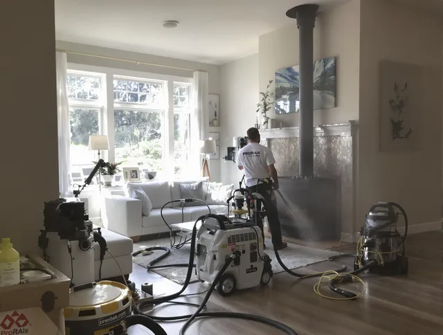Soot removal service by Cape Coral Chimney Sweep for a fireplace in Cape Coral, FL